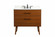 Boise Single Bathroom Vanity in Teak (173|VF41036MTK-BS)