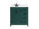 Grant Single Bathroom Vanity in Green (173|VF90232MGN-BS)