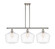 Ballston LED Island Pendant in Polished Nickel (405|516-3I-PN-G652-12-LED)