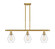 Ballston Three Light Island Pendant in Satin Gold (405|516-3I-SG-G652-6)