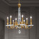 Amadeus Six Light Chandelier in Heirloom Gold (53|S9327-22OH)