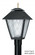 Colonial One Light Post Mount in Black (301|110F)