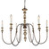 Karalea Six Light Chandelier in Gray And Gold (374|H8122-6GY)