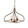 Mea Four Light Chandelier in Aged Gold (374|H7208-4)