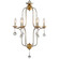 Galina Six Light Chandelier in Antique Gold And Silver (374|H7125-6)