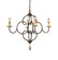 Felisa Four Light Chandelier in Rustic (374|H6231-4)