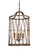 Kara Four Light Chandelier in Washed Rustic Gold (374|H6221-4)