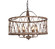 Aida Six Light Chandelier in Washed Rustic Gold (374|H6222-6)
