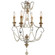 Venezia Four Light Chandelier in Antique Silver (374|H5111-4)