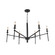 Aurore Six Light Chandelier in Hammered Antique Black (374|H20103-6BK)