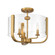 Campisi Three Light Semi Flush Mount in Brass (40|38156-014)