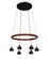 Cirque LED Pendant in Black (74|CIRQUE-12V-LED-BK)