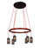 Cirque LED Pendant (74|CIRQUE-120V-EDIL-RD-MS)