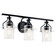 Everett Three Light Bath in Black (12|55079BK)