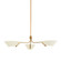 Sacramento Three Light Chandelier in Patina Brass And Soft Sand (67|F8143-PBR/SSD)