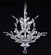 Florale Eight Light Chandelier in Silver (64|94456S22)