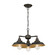 Iron Hill Three Light Chandelier/Semi-Flush in Oil Rubbed Bronze With Highlights (88|6129200)