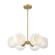 Dorney Six Light Chandelier in Champagne Brass (88|6128100)