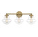 Three Light Bathroom Vanity in Natural Brass (446|M80073NB)