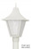 LED Vanguard One Light Post Mount in White (301|609-LR15W)