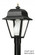LED Saxony One Light Post Mount in Black (301|412-LR12W)