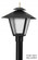 LED Colonial One Light Post Mount in Black (301|116F-LR12W)