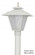 LED Colonial One Light Post Mount in White (301|115-LR12W)