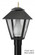 LED Colonial One Light Post Mount in Black (301|112-LR15W)