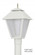 LED Colonial One Light Post Mount in White (301|109-LR12W)