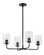 Kline LED Chandelier in Black (531|83454BK)