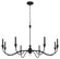 Halifax County Eight Light Chandelier in Textured Black (7|6258-076)