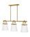 Tori LED Linear Chandelier in Lacquered Brass (531|83056LCB)