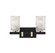 Keene Two Light Bathroom Vanity in Matte Black with Warm Brass (159|V6-L8-3601-2-143)