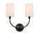 Giselle LED Wall Sconce in Matte Black (405|372-2W-BK-S1-LED)