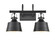 Auralume Two Light Bath Vanity in Matte Black (405|370-2W-BK-M)