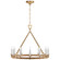 Darlana Wrapped LED Chandelier in Antique-Burnished Brass and Natural Rattan (268|CHC 5872AB/NRT)