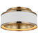 Connery LED Flush Mount in Matte White and Antique-Burnished Brass (268|CHC 4611WHT/AB)
