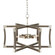 Bastian Six Light Lantern in Chateau Gray/Contemporary Silver Leaf (142|9000-0968)