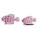 Rialto Fish Set of 2 in Pink/White (142|1200-0563)
