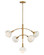 Phoebe LED Chandelier in Heritage Brass (138|FR38405HB)