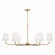 Brody Six Light Chandelier in Aged Brass (65|449461AD-706)