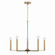 Portman Five Light Chandelier in Aged Brass (65|448651AD)