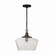 Clive One Light Pendant in Carbon Grey and Black Iron (65|347611CK)