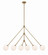 Omni Six Light Chandelier in Aged Brass (60|OMN-3006-AG)