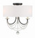 Delilah Three Light Semi Flush Mount in Matte Black (60|DEL-90803-MK_CEILING)