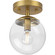 Atwell One Light Flush Mount in Brushed Bronze (54|P350234-109)