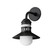 Admiralty One Light Outdoor Wall Sconce in Black (16|35122SWBK)