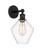 Downtown Urban One Light Wall Sconce in Matte Black (405|616-1W-BK-G652-8)