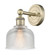 Edison One Light Wall Sconce in Antique Brass (405|616-1W-AB-G412)