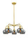 Downtown Urban Five Light Chandelier in Satin Gold (405|516-5CR-SG-G93)